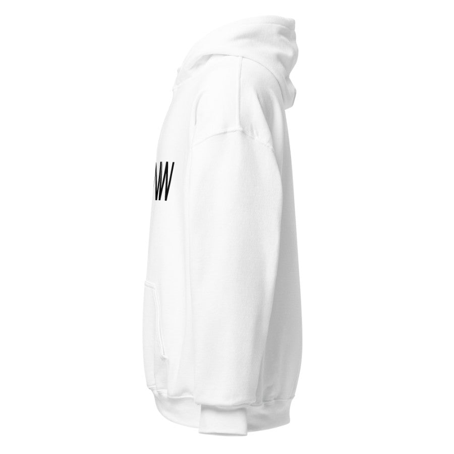 Heavyweight Hoodie — White — Full chest