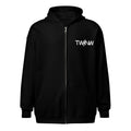 Zip Hoodie — Black — Pocket